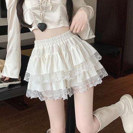 Women's Patchwork Cake Hot Girl Short Skirt