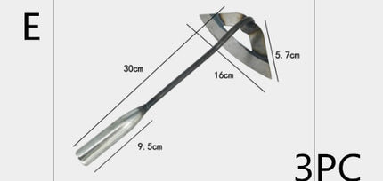 All-manganese Steel Gardening Hand-held Hoe All-steel Hardened Hollow Hoe