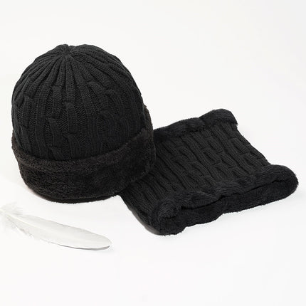 Men's Middle-aged And Elderly Wool Hat With Wool And Thick Knitted Hat