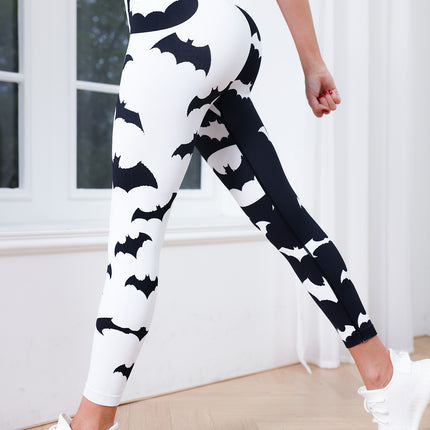 Popular Yoga Pants Women's Gradient Contrast Printing Seamless High Waist