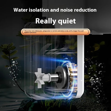 Crazy Water Plants Fish Tank Filter External Filter VAT Three-in-one Waterfall Wall-mounted Filter System