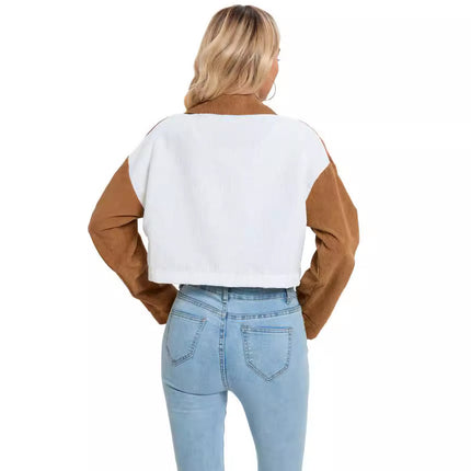 Autumn And Winter Long Sleeve Short Coat Women