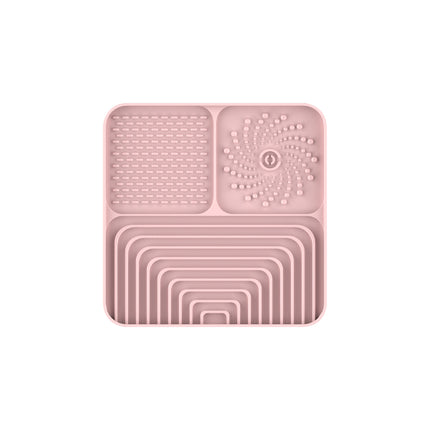 Slow Food Mat For Dogs And Cats, Anti-choking Pad With Suction Cup, Square, Silicone, For Licking