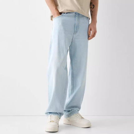 Creative Casual Versatile Men's Straight Jeans