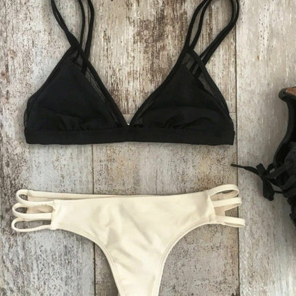 Europe and the United States summer sexy ladies swimsuit printed bikini set wholesale