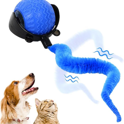 Interactive Cat Ball Toy, 2025 New Cat Ball Toys With Cord  Mouse, Smart Self Rolling Cat Toys For Bored Indoor Cats, Automatic Moving Peppy Pet Ball