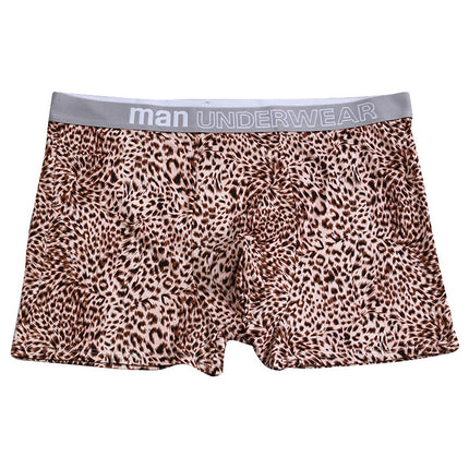 Men's Large Size Loose Leopard Print Comfortable Loose Underwear