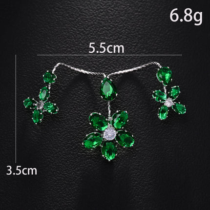 Personalized Flower Ring Heavy Micro Inlaid Zircon Flower Finger Ring Rings Women's Jewelry