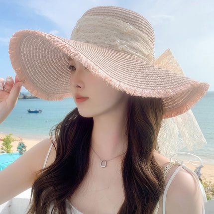 New Sweet Big Bow Sun Protection Hat Children