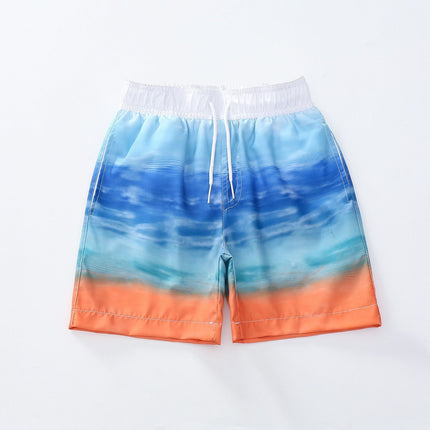 Boy Loose Lace-up Adjustable Sports Shorts