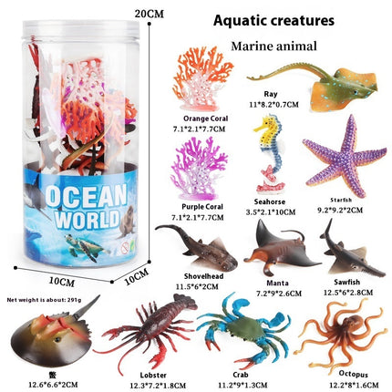 Simulation Marine Animal Model Children's Cognitive Toy