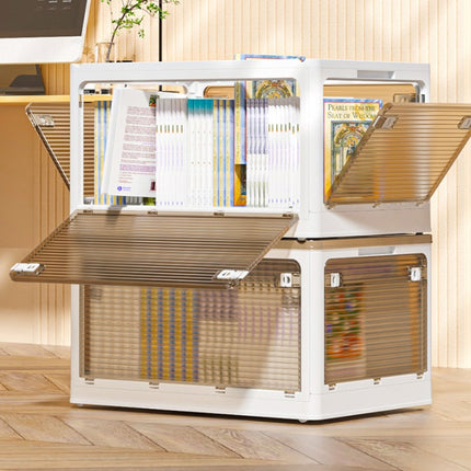 Multi-layer Large Capacity Plastic Storage Cabinet Foldableon Casters Drawer