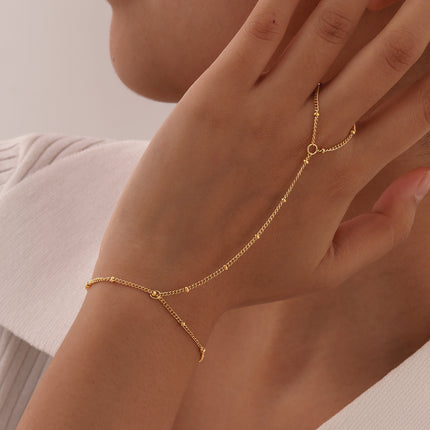 Stainless Steel Hand Support Chain Snake Chain Double Layer Twin