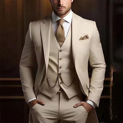 Men's High-grade Gentleman Temperament Slim Suit