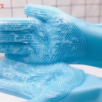 Silicone Dog Grooming Hair Comb Puppy Brush Glove Bath Cleaning Brushes Small Dog Cat Massage Pet Grooming Gloves