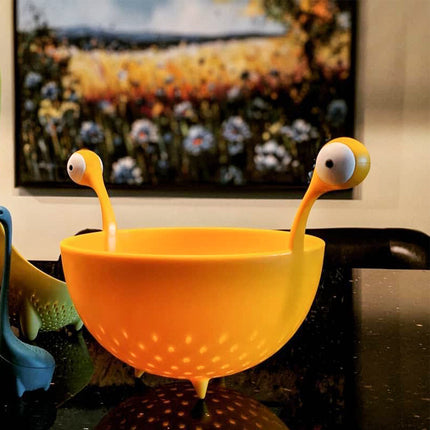 Big Eyes Plastic Fruit Basket Multifunction Vegetable Drain Basket