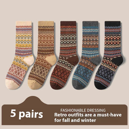 Retro Ethnic Style Socks For Women Deodorant