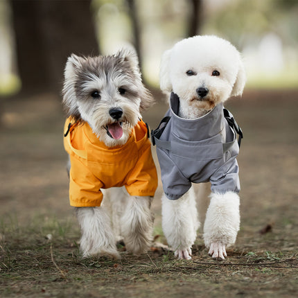 Chest And Back Raincoat Two Legs Waterproof Teddy Medium And Small Dog Raincoat Traction
