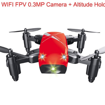 Micro Foldable RC Drone 3D Bearing Steering Wheel Remote Control Quadcopter Toys With Camera WiFi APP Control Helicopter Dron Kids Gift