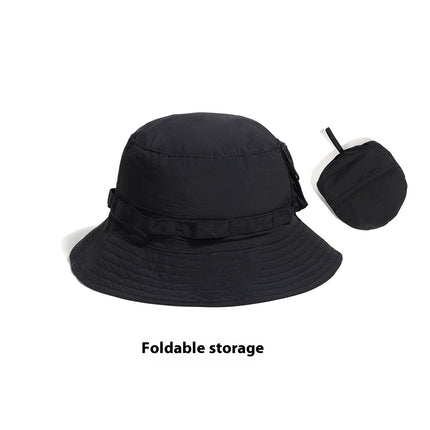 Outdoor Mountaineering Camping Can Store Bucket Hat Quick-drying Sun Protection Hat