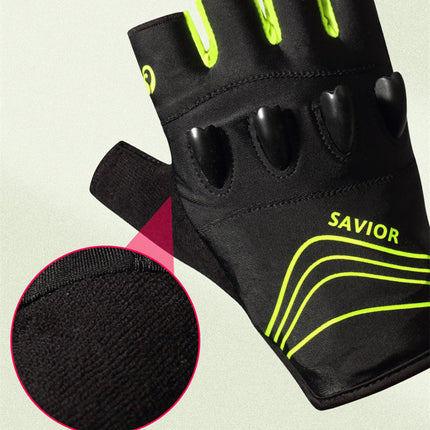 Outdoor Mountaineering Fingerless Lighted Gloves