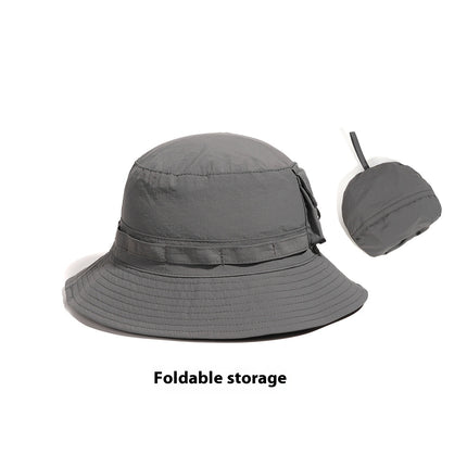 Outdoor Mountaineering Camping Can Store Bucket Hat Quick-drying Sun Protection Hat