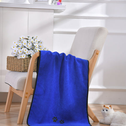 Solid Color Printed Microfiber Pet Towel
