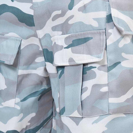 Multi-Pocket Workwear Camouflage Casual Loose Fashion Brand Wide Leg Paratrooper Pants Men