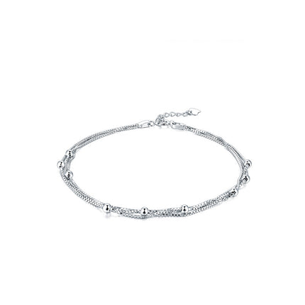 Korean Style Minimalist Creative Hipster S925 Silver Anklet