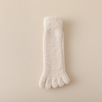 Women's Fleece-lined Thickened Home Sleeping Floor Toe Socks
