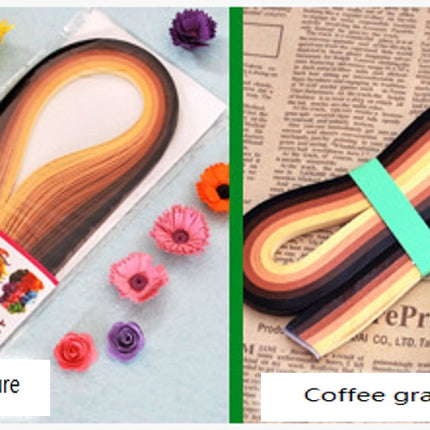 Gradient slip colored star origami