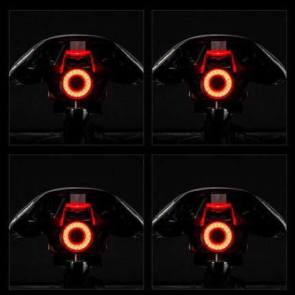 Bicycle Smart Auto Brake Sensing Light IPx6 Waterproof LED Charging Cycling Taillight Bike Rear Light Accessories