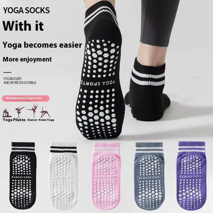 Yoga Socks Non-slip Floor Socks No Pilling Exercise Dispensing