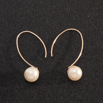 Decoration Design Development Copper Ear Hook Personality Simple Natural Stone Inlaid All-match Earrings