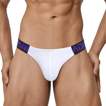 Men's Embossed Belt Low Waist Briefs Underwear