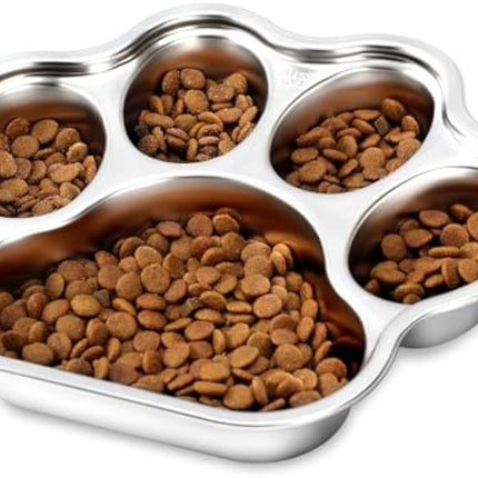 Dog Bowls Slow Feeder Stainless Steel Small Medium Breed Slow Feeding Dog Bowl For Fast Eater Dog Dishes To Slow Down Eating Non Slip Dog Food Bowl