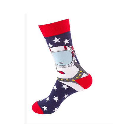 Hip Hop Autumn And Winter Mid-calf Length Men's Socks