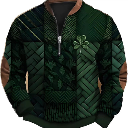 3D Digital Printing St Para Festival Half Zipper Sweatshirt