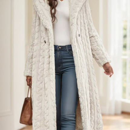 Elegant Black Long Coat For Women