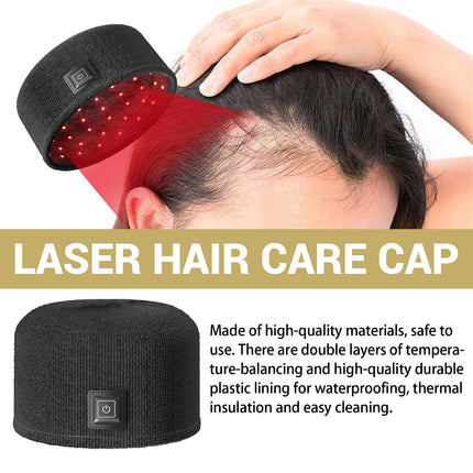 Houkea Dense Toupee Hair Repair Manic Thick Hairline Fixation Head Massage Care Heating Cap