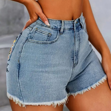 Women's High-Waist Embroidered Jeans, Wide-Leg Full-Length Jeans With A Mystic Eye Embroidery, Dark-Wash Denim For A Bohemian Look Forbidden Platform - Temu