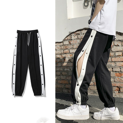 Breasted Sports Casual Pants Women's Summer Thin Loose-fitting Feet