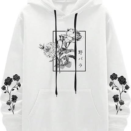 Fashion New Rose Print Casual Sweatshirt