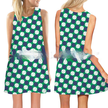 Women's New 3D Printed Sleeveless Dress