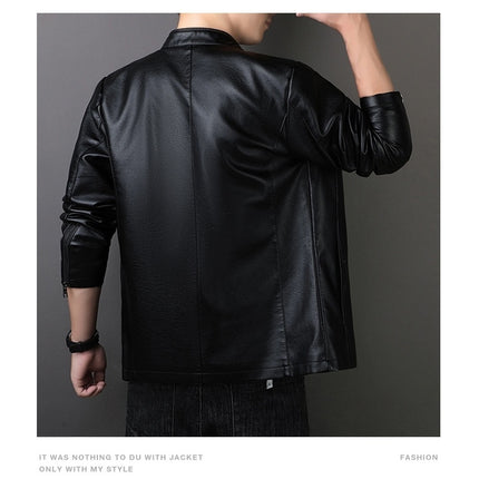 PU Leather Coat Men's Leather Jacket