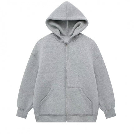 Sweater Loose Hooded Mid-length