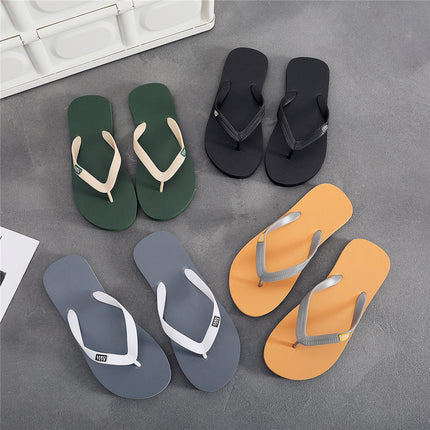 Men's Trendy Rubber Non-slip Fashion Flip-flop Beach Slippers