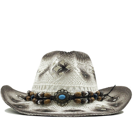 Women's Outdoor Seaside Beach Hat Cowboy Straw Hat