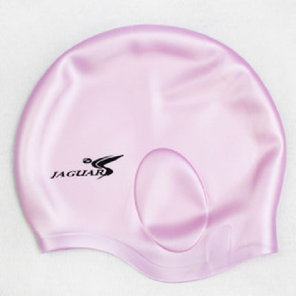 Fashion Pure Silicone Ear-protecting Swimming Cap