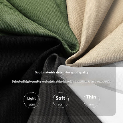 Solid Color Zipper High Quality POLO Men's Short Sleeve